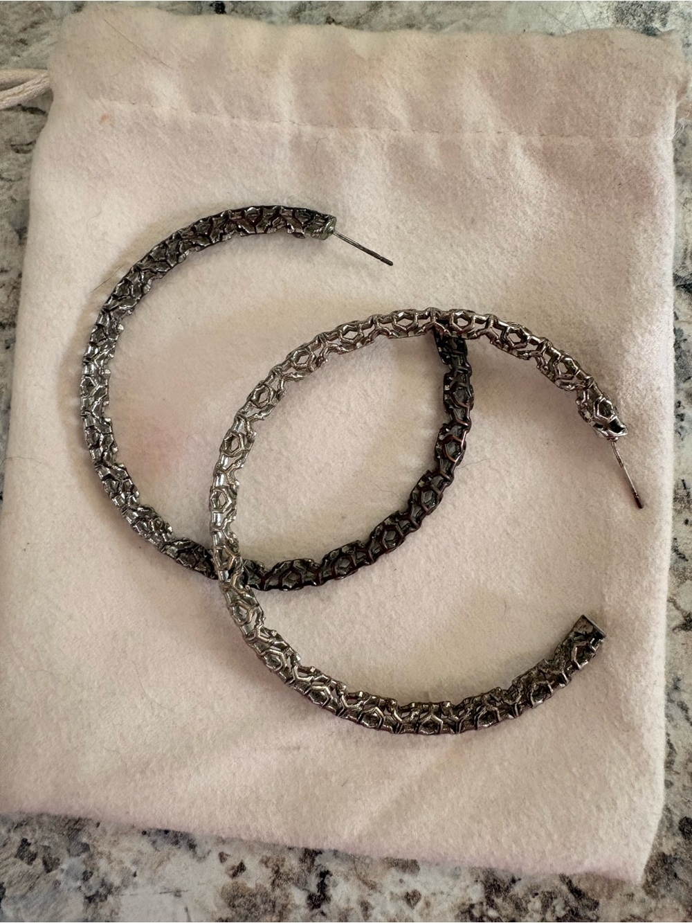 Silver Filigree Hoop Earrings - Kendra Scott